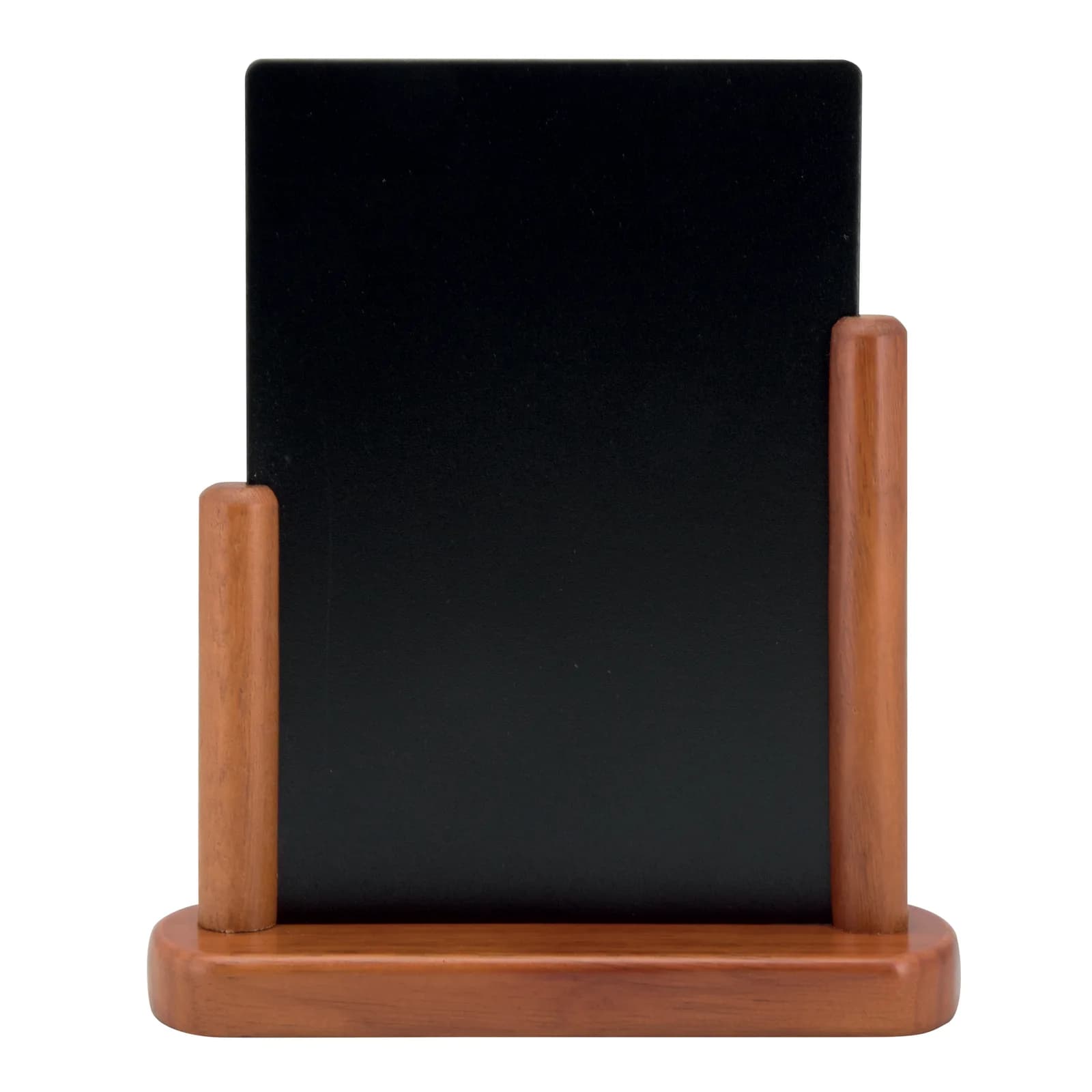 Securit® Ardoise de table "Elegant" A5 - Bois finition acajou laqué