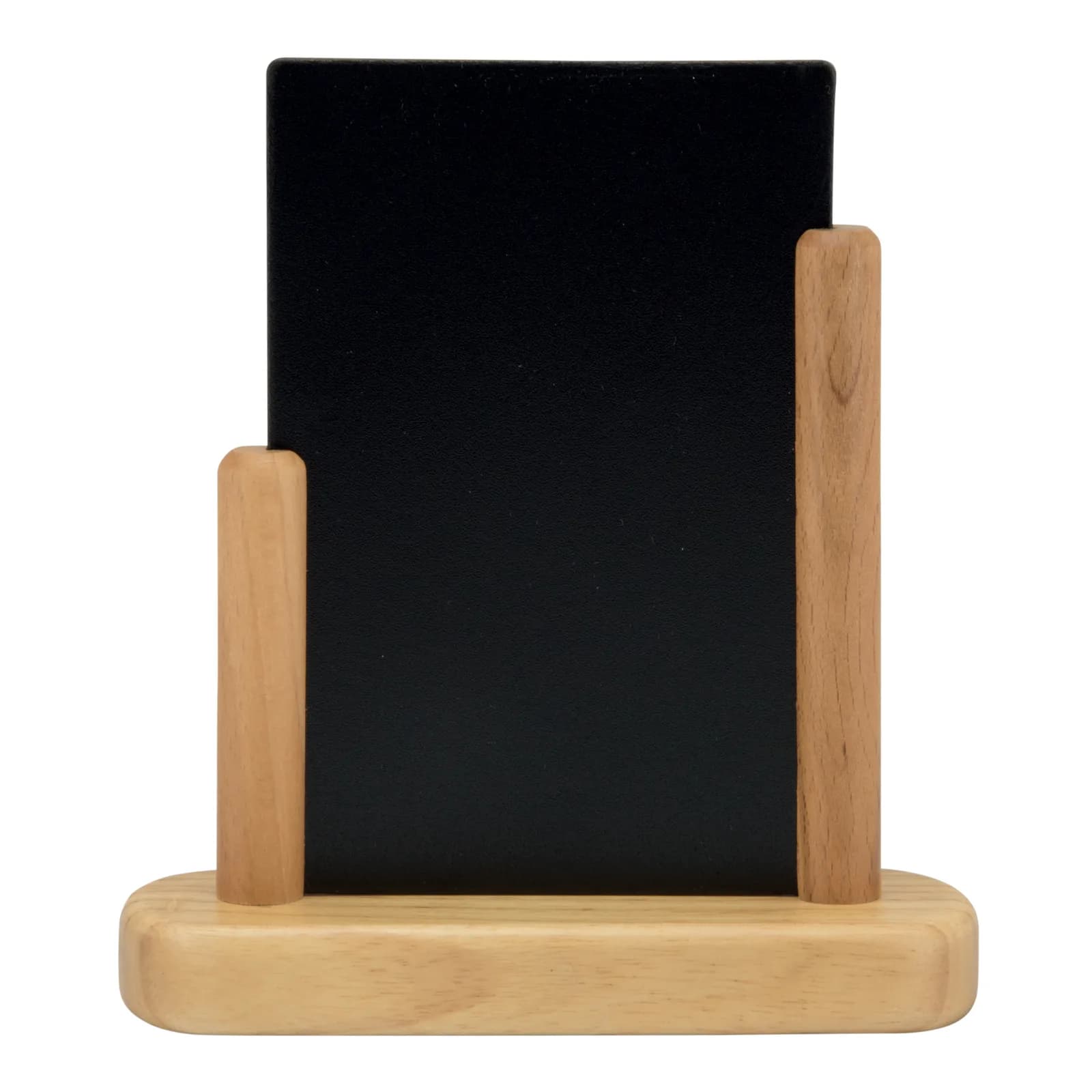 Securit® Ardoise de table "Elegant" A6 - Bois finition teck laqué