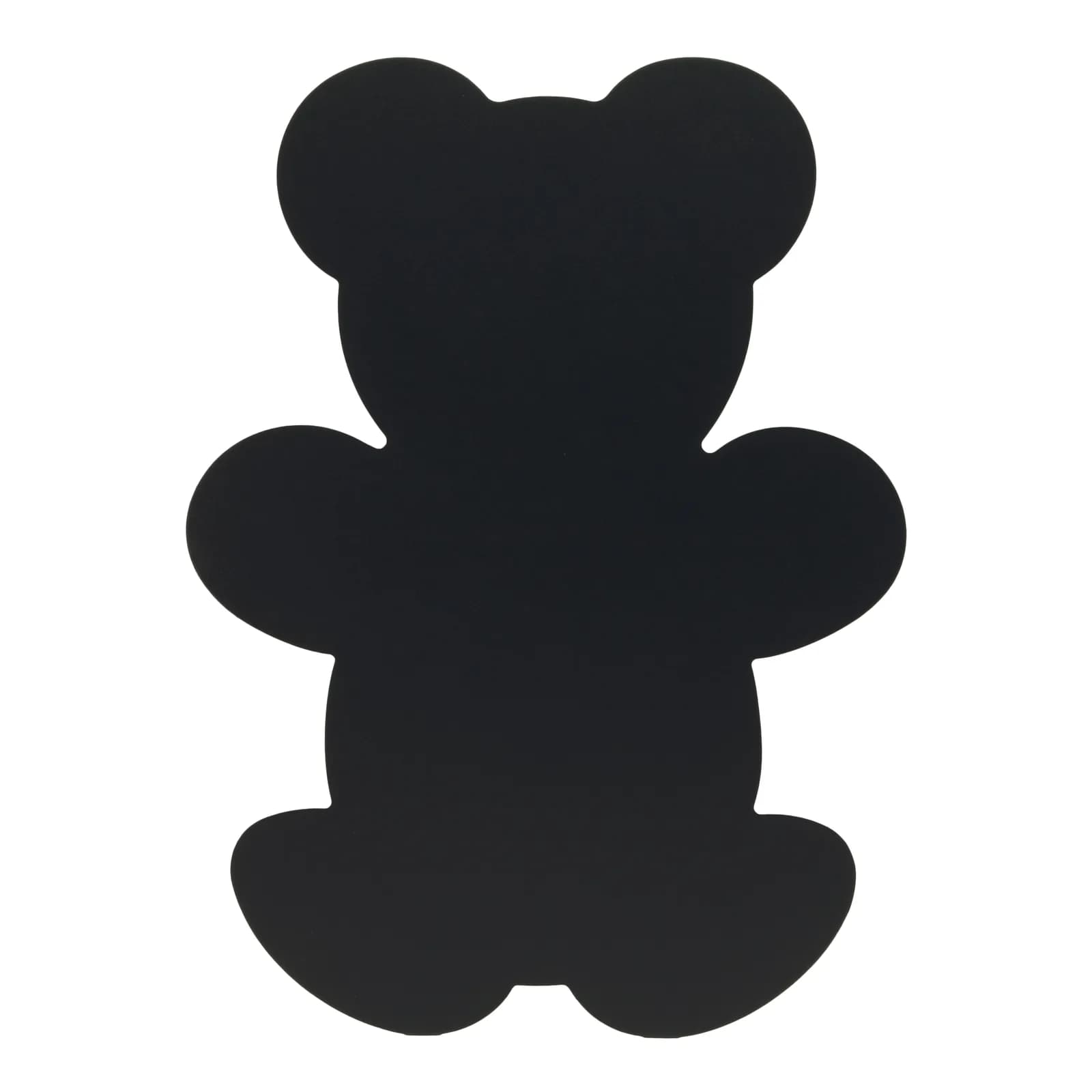 Securit® Ardoise murale - Silhouette Ours - Feutre-craie et kit velcro pour accrochage mural inclus