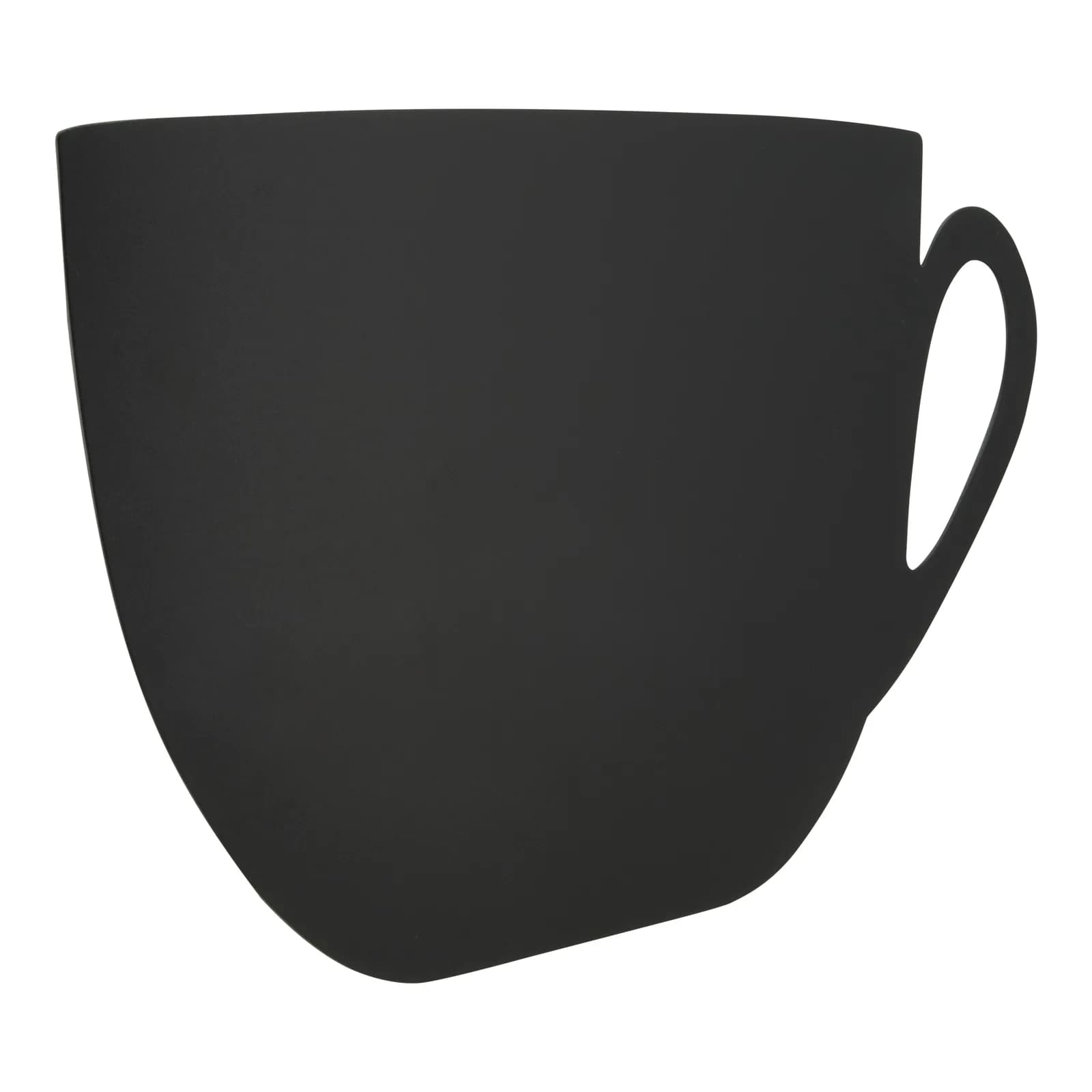 Securit® Ardoise murale - Silhouette Tasse - Feutre-craie et kit velcro pour accrochage mural inclus - Fin de série