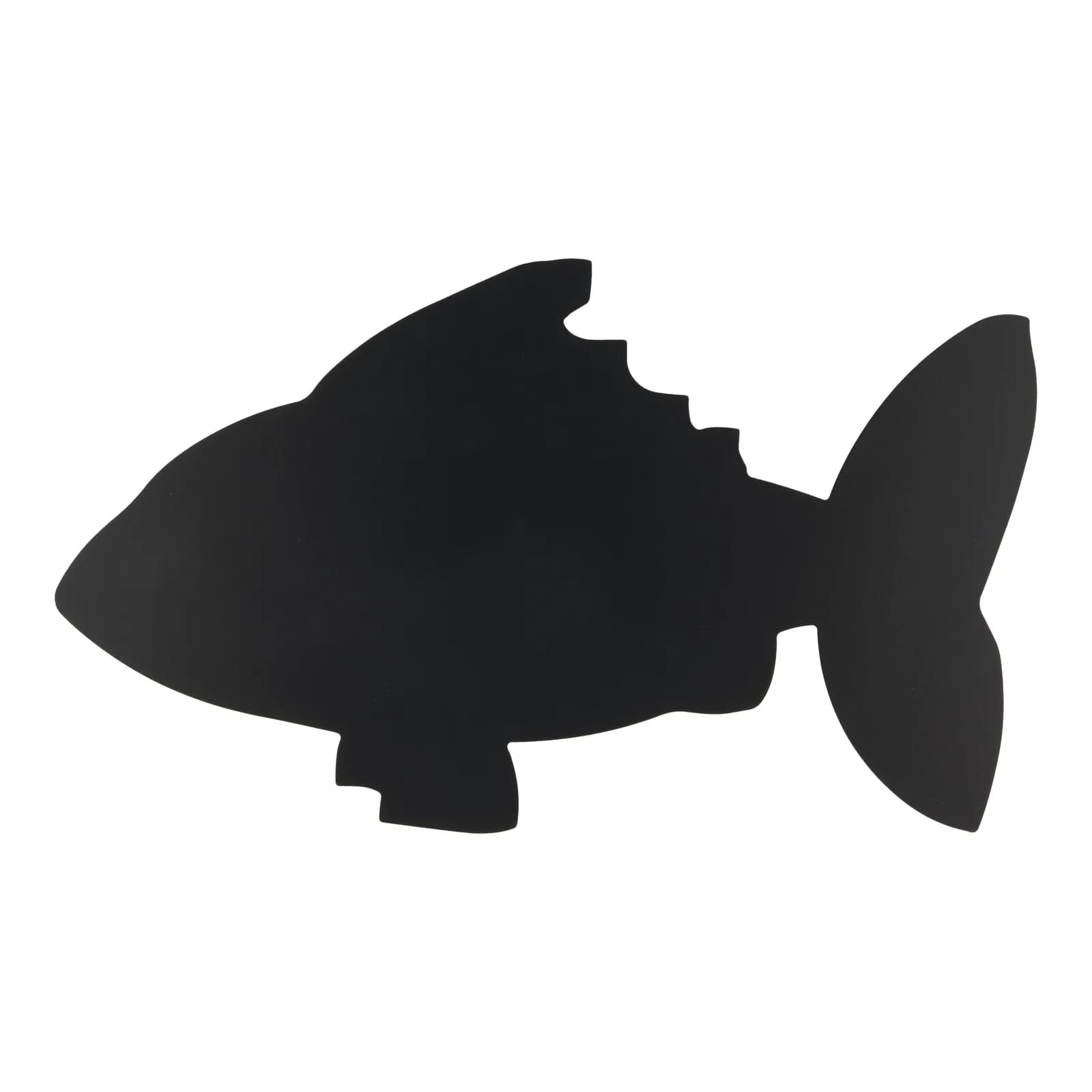 Securit® Ardoise murale - Silhouette Poisson - Feutre-craie et kit velcro pour accrochage mural inclus