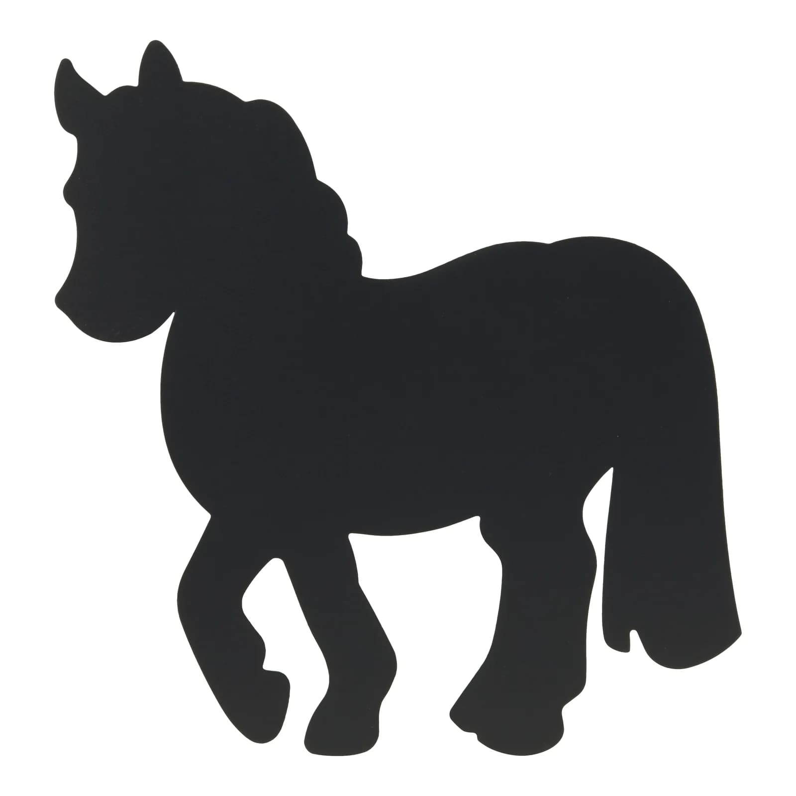 Securit® Ardoise murale - Silhouette Cheval - Feutre-craie et kit velcro pour accrochage mural inclus - Fin de série