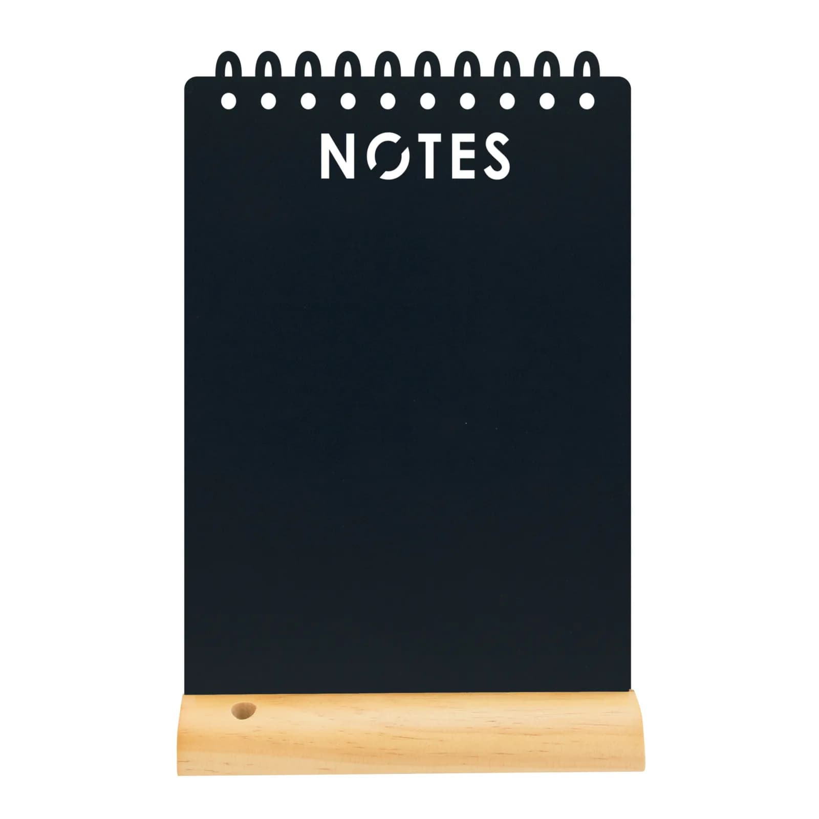 Securit® Ardoise de table - Silhouette "Notes" - Socle en bois - Feutre-craie inclus