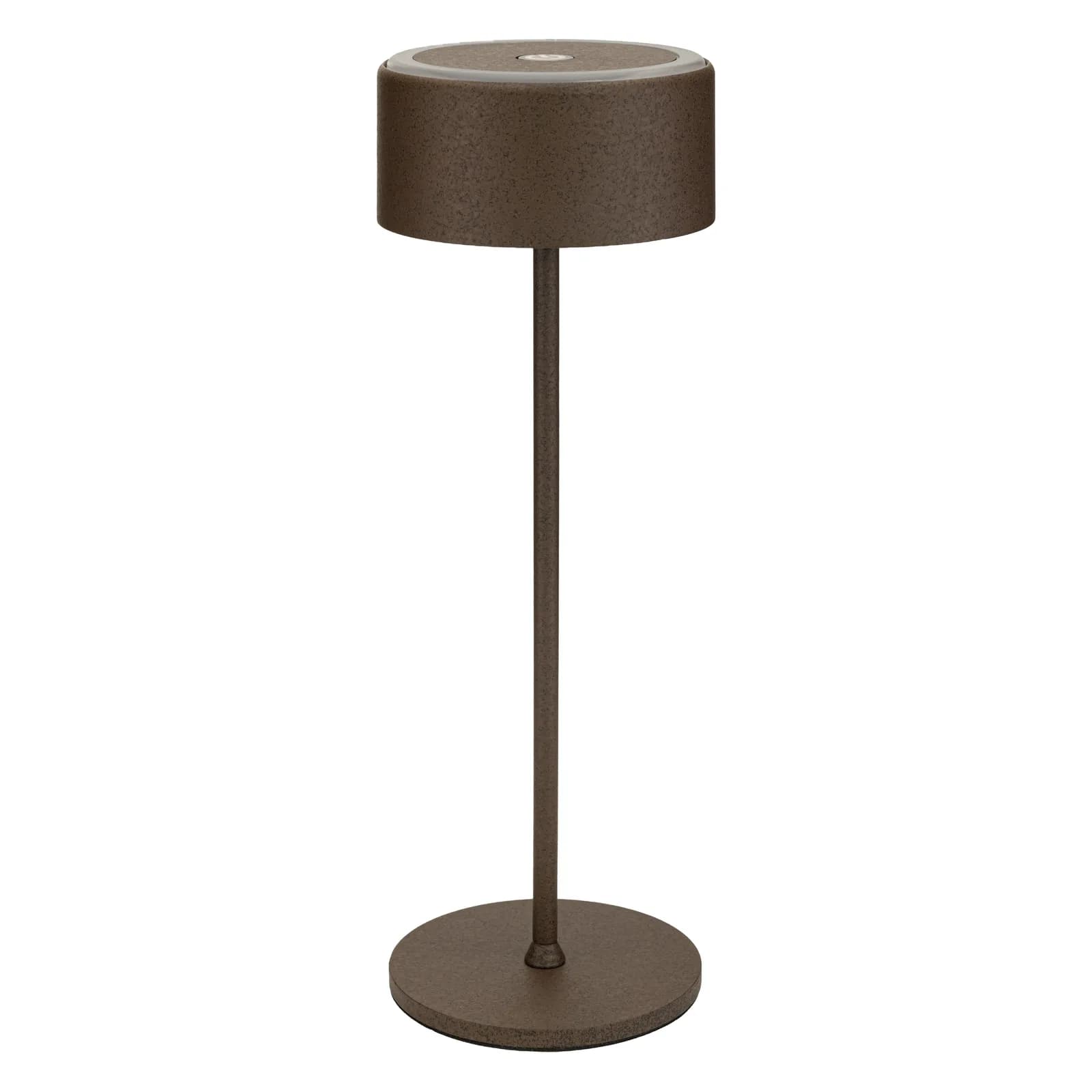 Securit® Lampe de table LED sans fil "Signature" - Marron - Intérieur/Extérieur