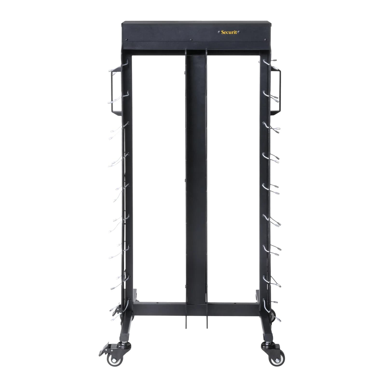 Securit® Chariot de chargement de 36 lampes de table LED - Connecteurs magnétiques - Aluminium - 4 roulettes