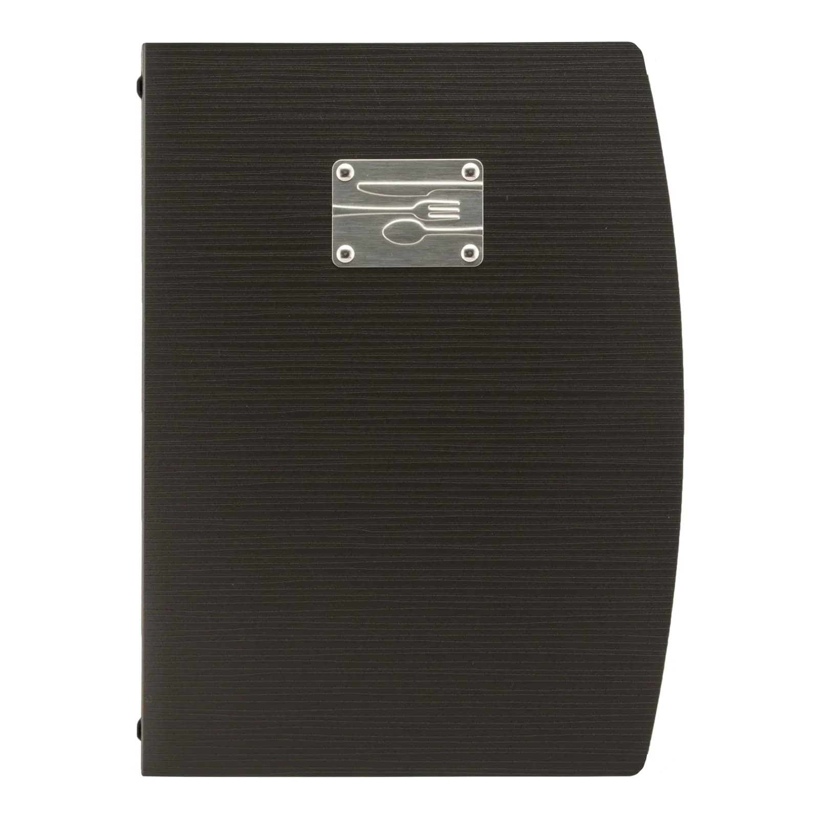 Securit® Protège-menu A4 "Rio" - Noir - Plaque avec couverts incluse - 4 vues
