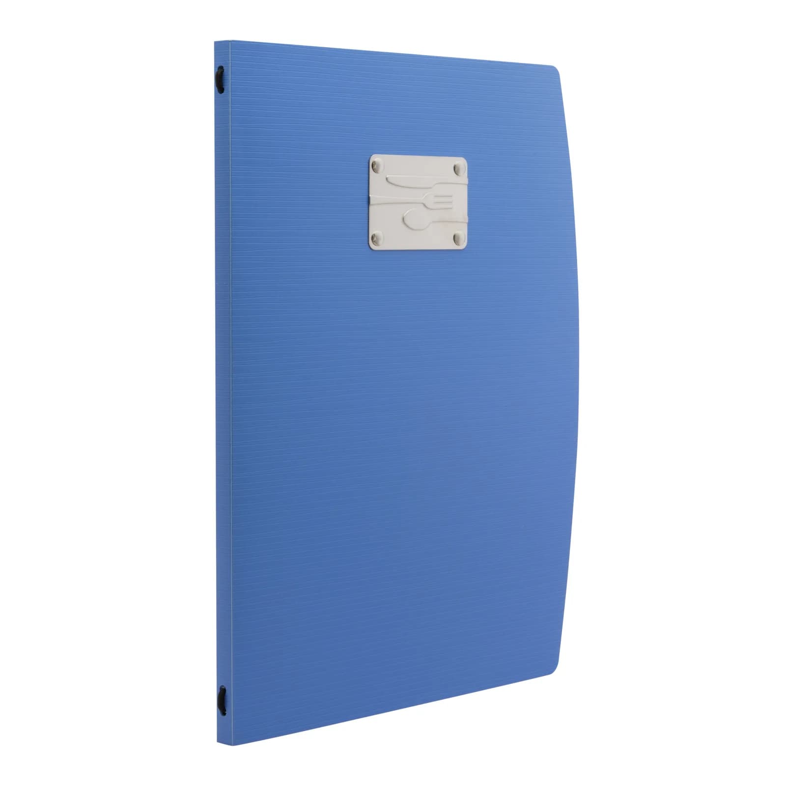 Securit® Protège-menu A4 "Rio" - Bleu - Plaque avec couverts incluse - 4 vues