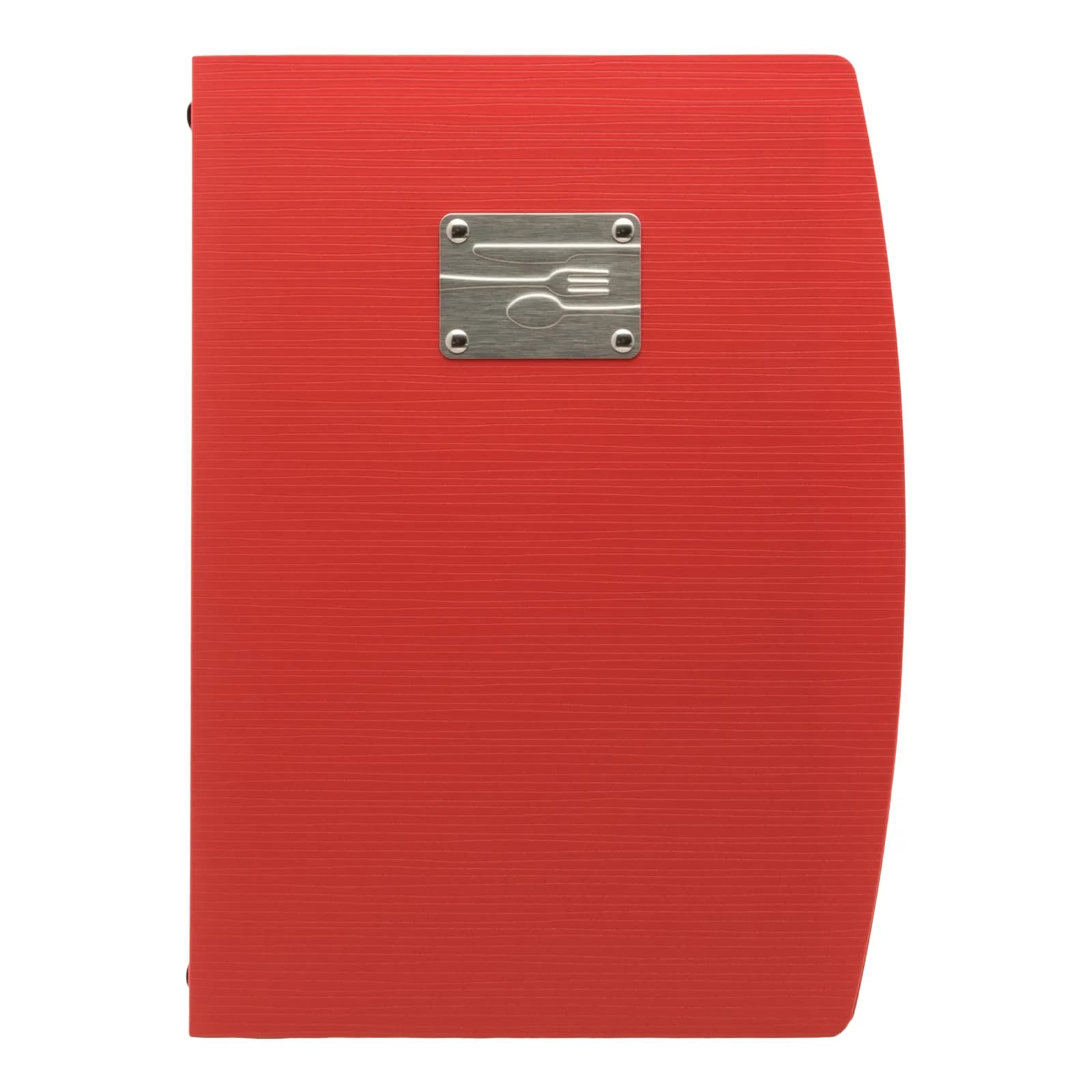 Securit® Protège-menu A4 "Rio" - Rouge - Plaque avec couverts incluse - 4 vues