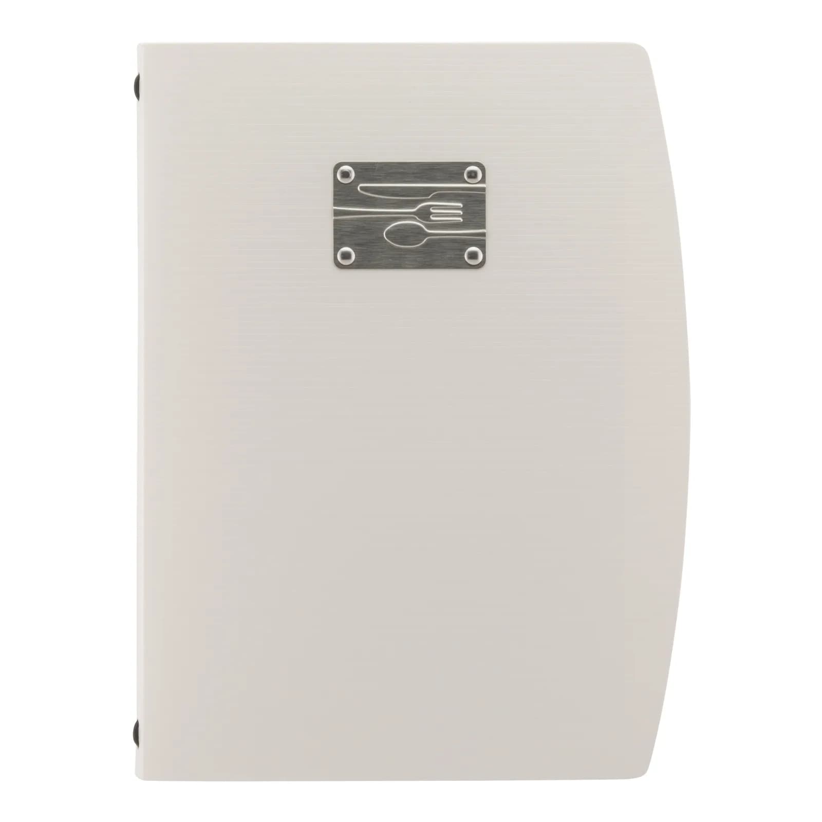 Securit® Protège-menu A4 "Rio" - Blanc - Plaque avec couverts incluse - 4 vues