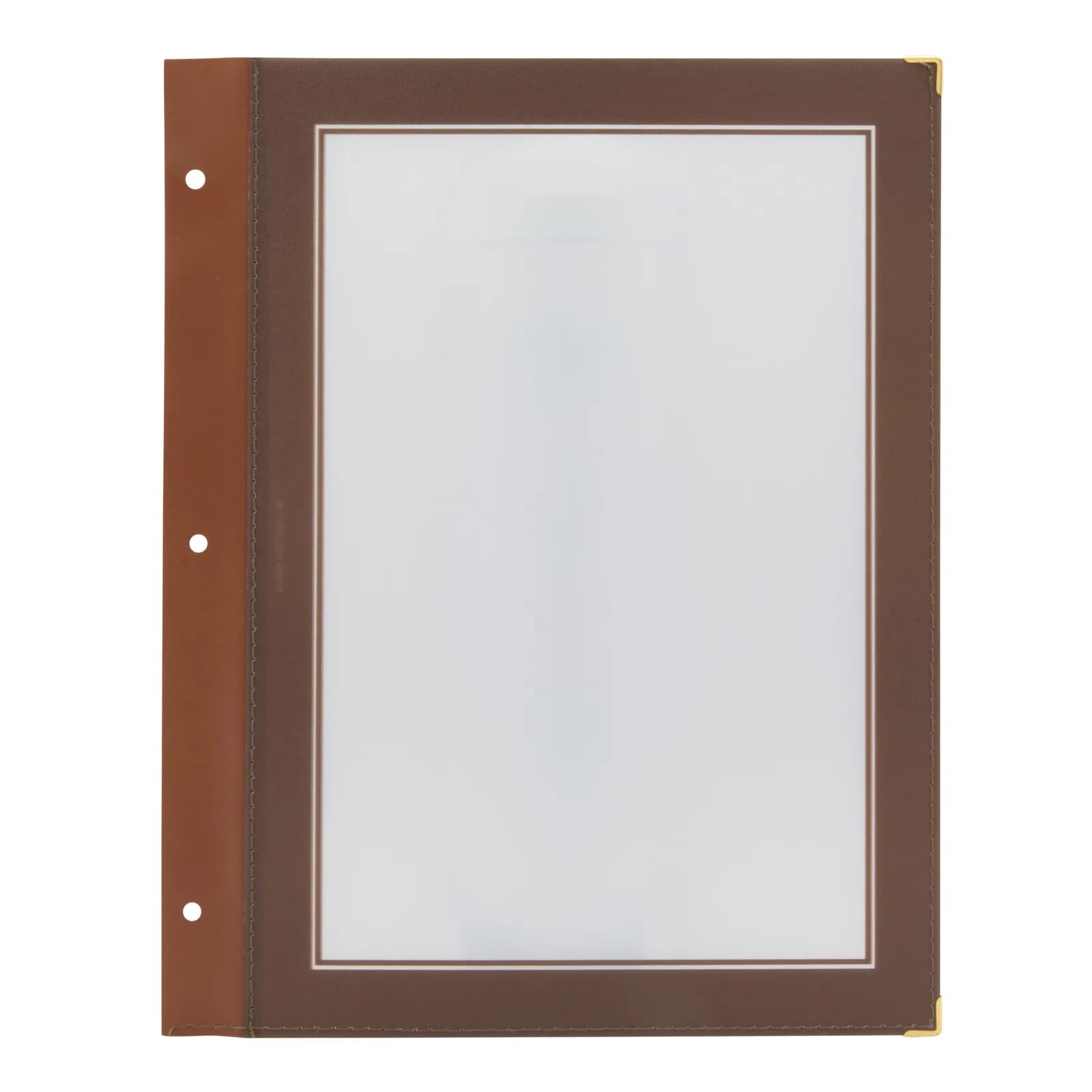 Securit® Lot de 5 Inserts pour Protège-menus A4 "Wood" - Marron - 2 vues