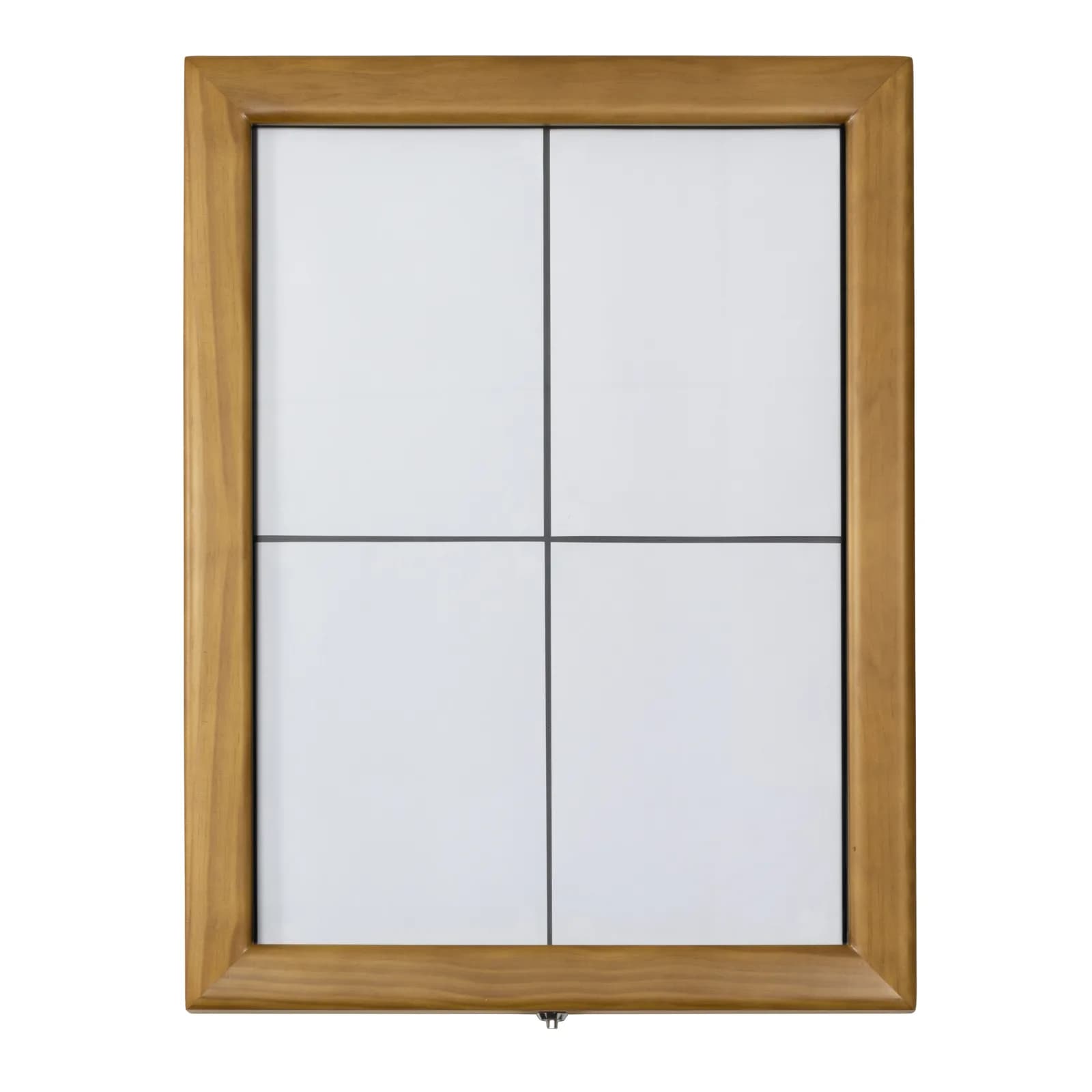 Securit® Présentoir porte-menu LED A4 "Classic" - Teck - 4 vues