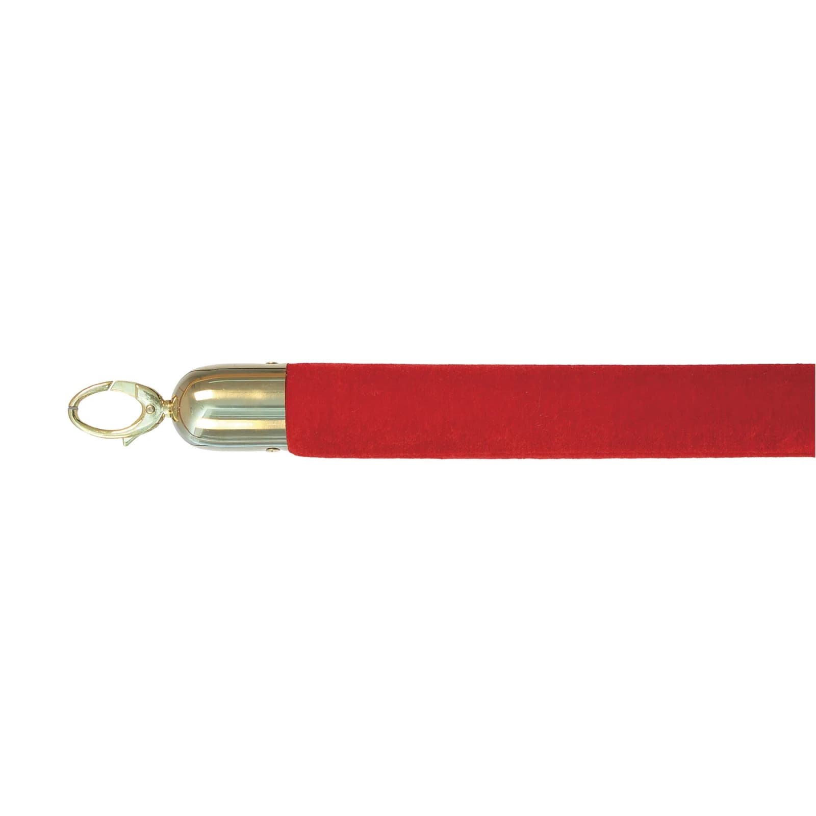Securit® Corde en velours pour Poteau d'accueil "Classic" - Rouge - Embouts Dorés - 150cm