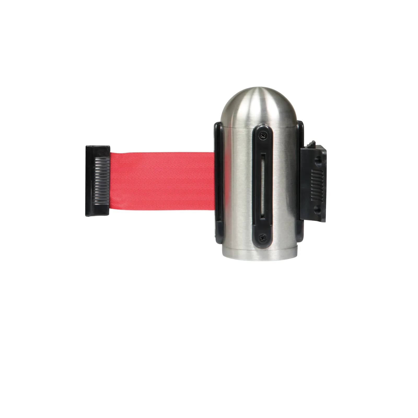 Securit® Accroche murale pour Bande nylon Rétractable Rouge 205cm - Kit de fixation inclus