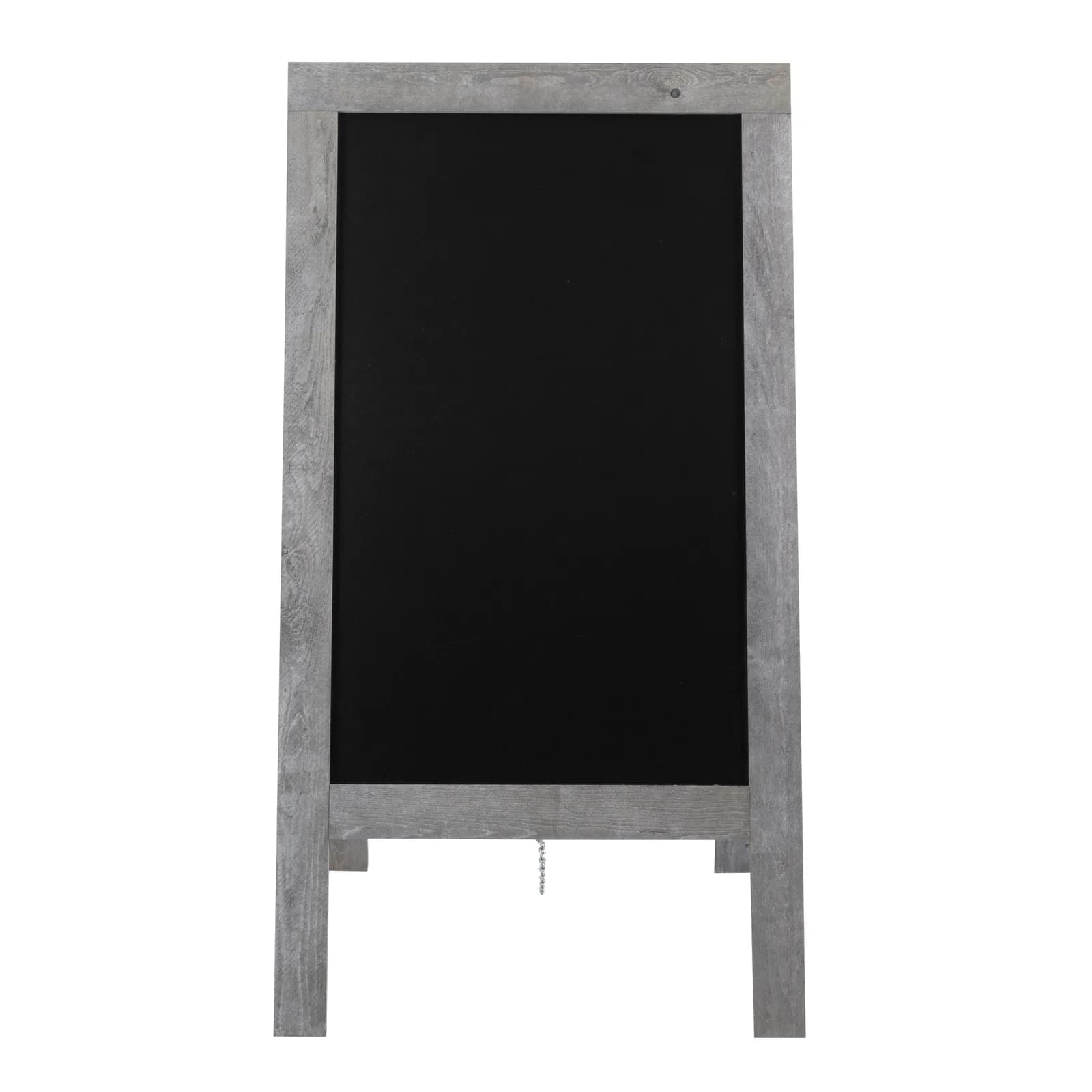 Securit® Panneau trottoir "Nature" - Gris Vintage - Bois finition rustique naturelle - 70x135cm