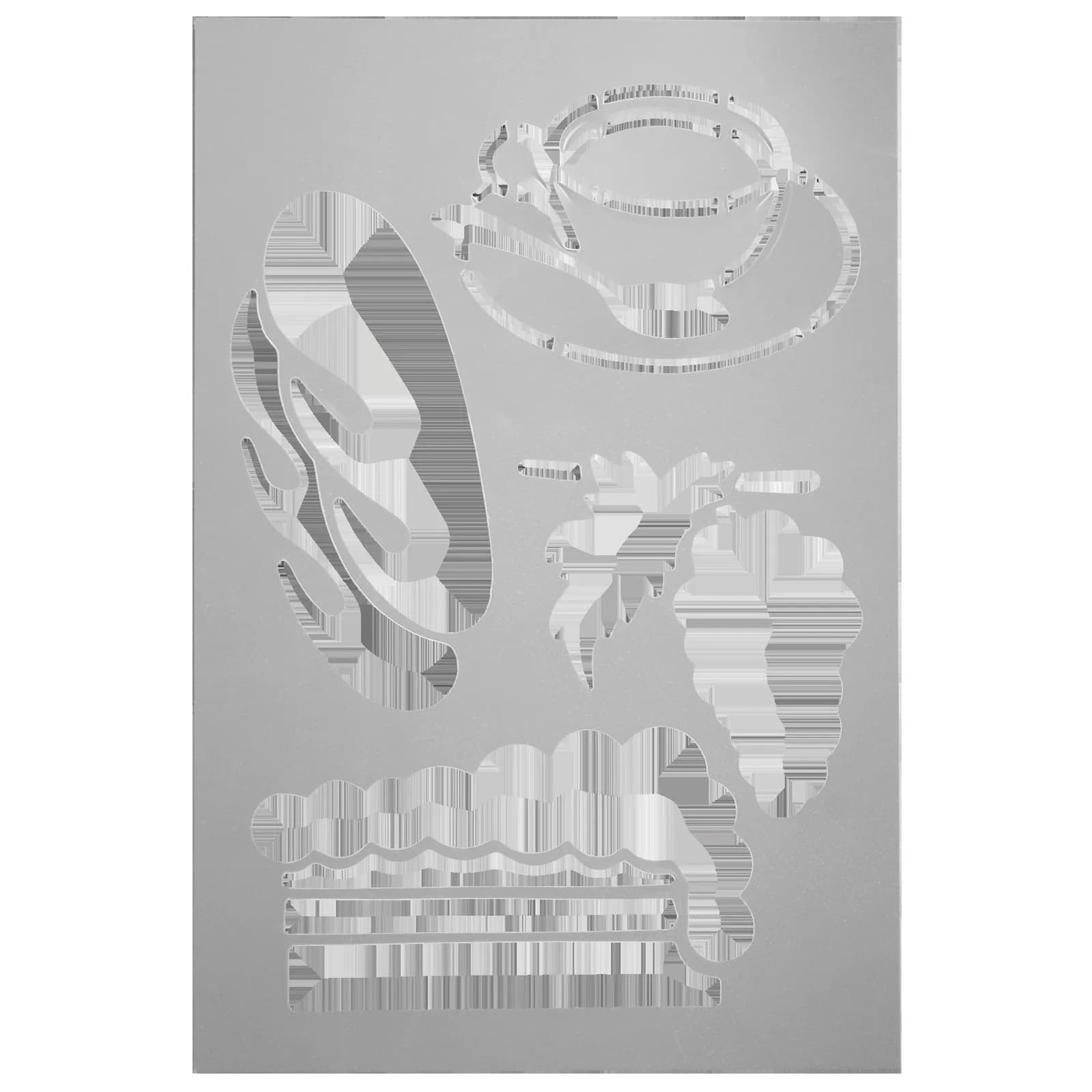 Securit® Lot de 6 Pochoirs pour Feutres-craie