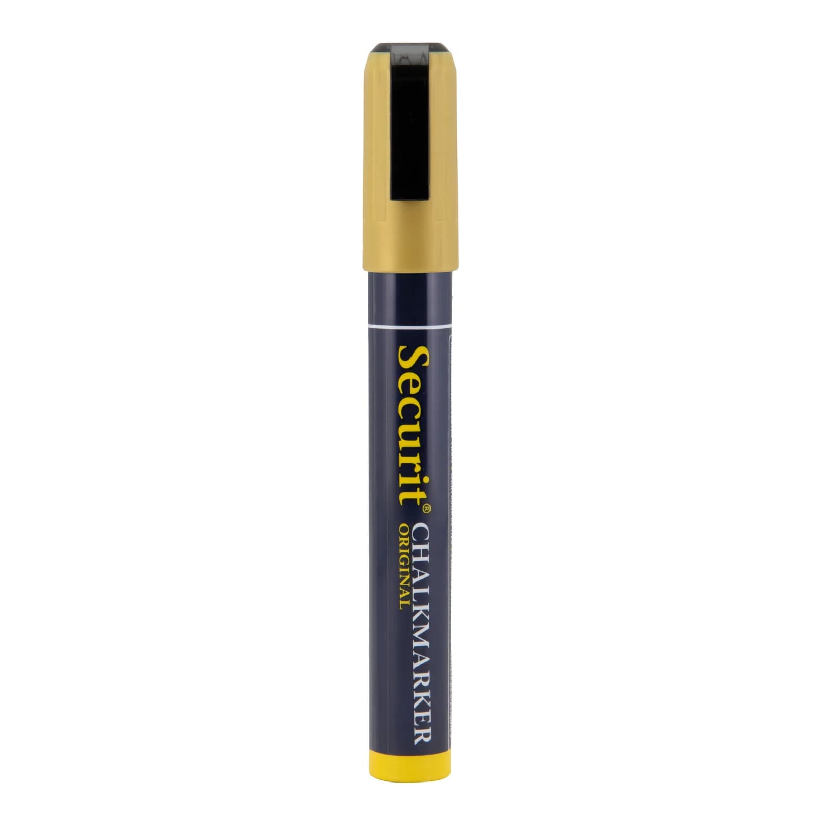 Securit® Feutre-craie à encre liquide - Doré - Taille de mine 2-6mm biseautée