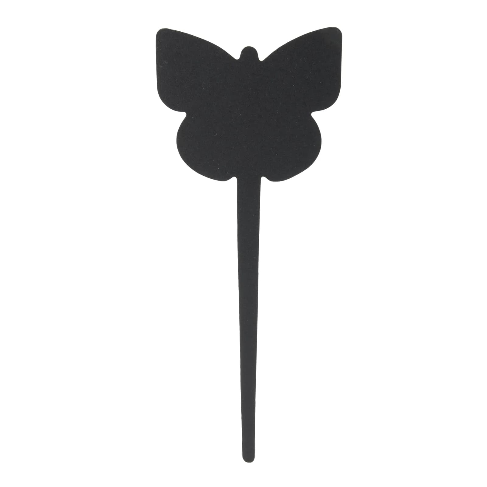 Securit® Lot de 5 Étiquettes Ardoises - Silhouette Papillon - Noir - Feutre-craie inclus