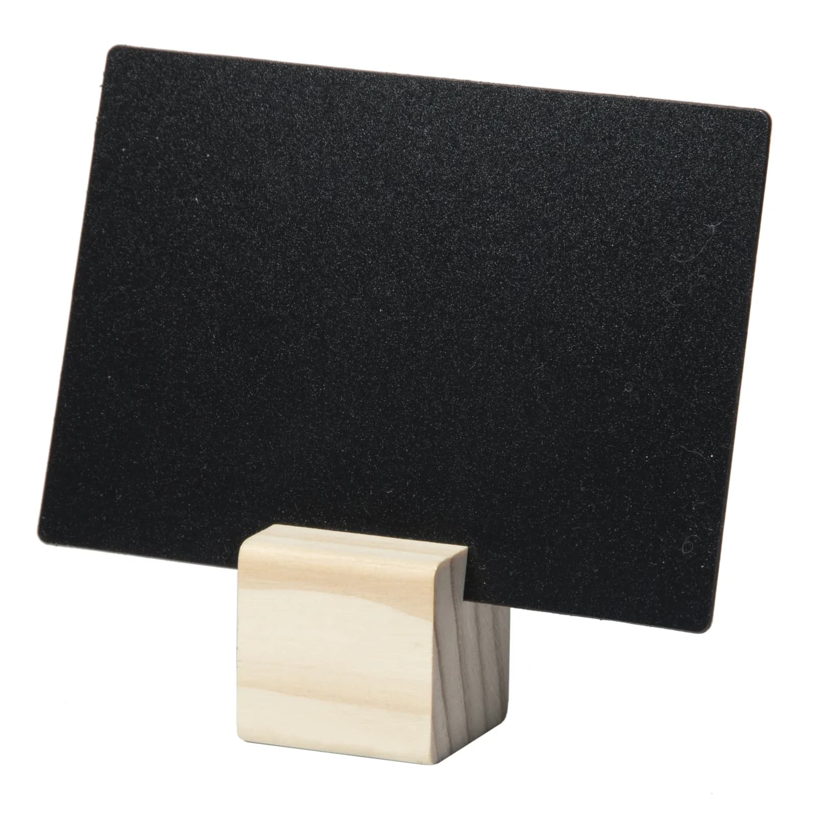 Securit® Lot de 6 Portes-étiquettes en bois + 6  Étiquettes Ardoises - Suport vertical à partir d'une surface horizontal