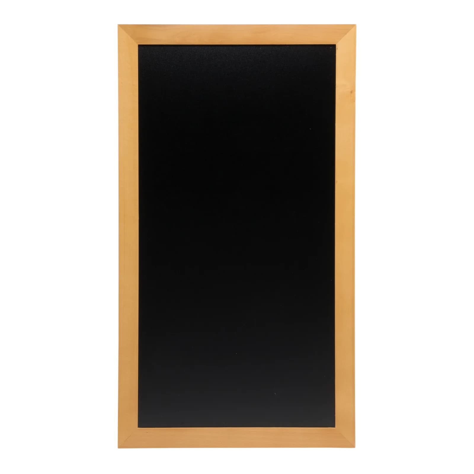 Securit® Ardoise murale "Long" - Bois finition teck laqué - Kit de montage inclus - 56x100cm