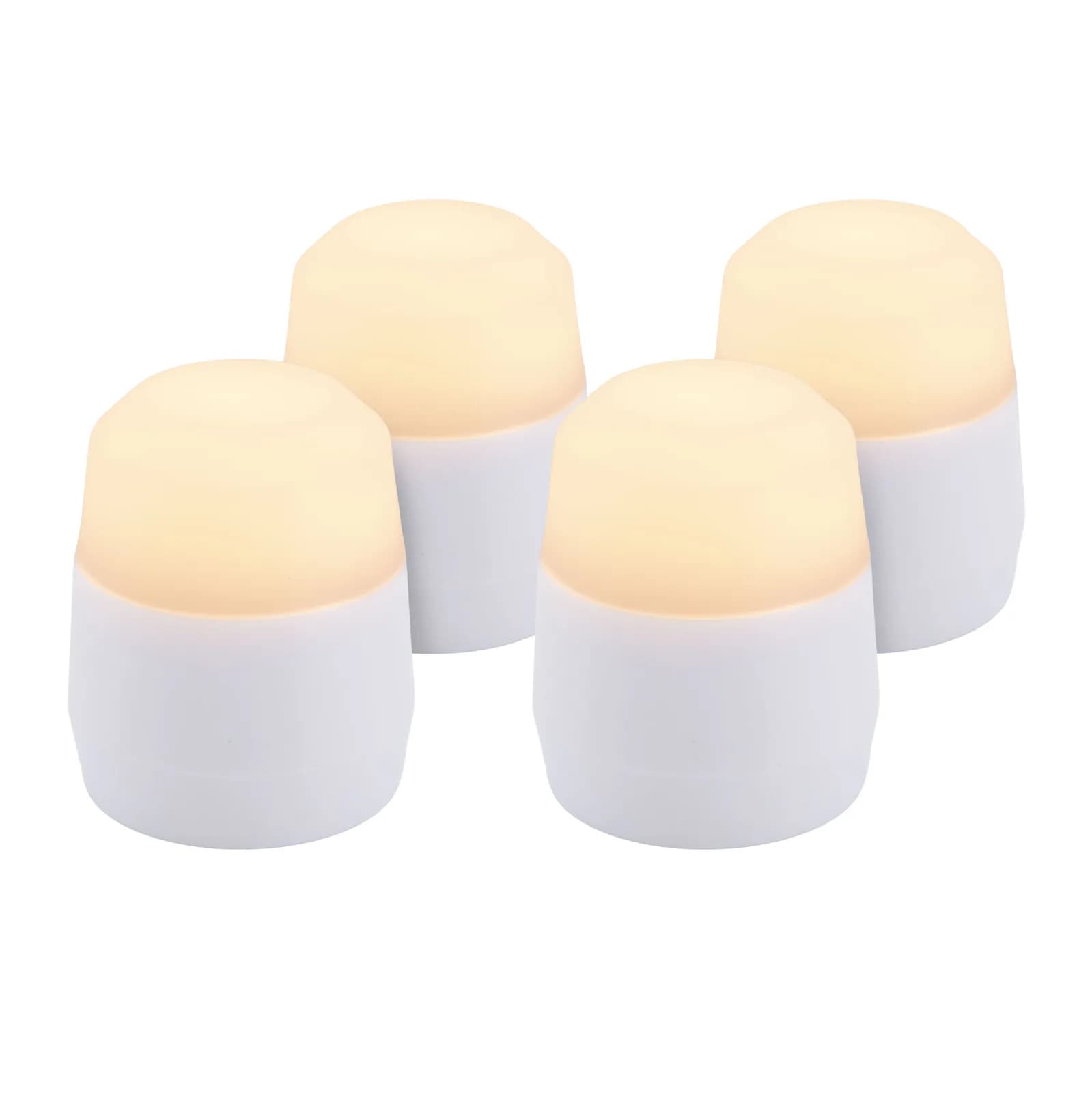 Securit® Lot de 4 Bougies "Amsterdam" - LED Blanches