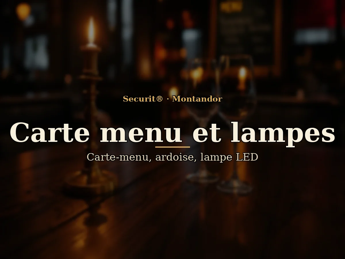 Securit® Verre 4A4 pour Présentoir porte-menu "Glass Star"
